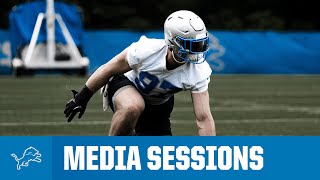 Detroit Lions players meet with the media | May 30, 2024