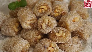 Homemade coconut peanut candy。自制椰蓉花生糖，软糯香甜，好吃不粘牙！