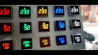 22MM Measuring range Voltmeter Square Panel LED Digital Voltage Meter  AC12-500V Indicator Light Out