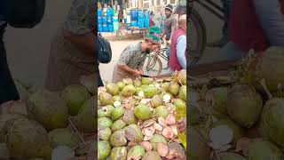 Amazing coconut cutting skills | Street food Bangladesh | Fresh coconut juice #shorts