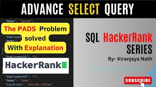 The PADS HackerRank Problem Solved | SQL | CONCAT( ) | SUBSTRING( ) | SQL HackerRank