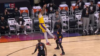 Anthony Davis doing a Bruce Lee-style flying kick between Jae Crowder's legs👀 Lakers vs Suns Game 2