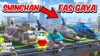 Shinchan stuck in helicopter rescue mission GTA 5 @FlightGamerReal @TheLoudDude #gta5