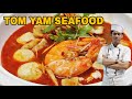 Soup tomyam seafood, style Chinese food || ala nanang kitchen