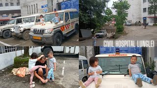 Sunday evening in and around hospital grounds | Civil Hospital Lunglei| Mom's hospital #twins #vlog