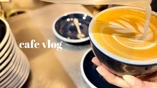 SUB ) CAFE VLOG | 일본 도쿄 개인카페 브이로그 / 수제 생크림 만들기 / 카페 알바 브이로그 / 음료제조 / 카페알바 오픈부터 마감까지 / 일본인 브이로그