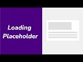 How to Make Skeleton Loading Screens | loading animation css