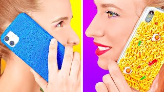 COOL DIY PHONE CASES IDEAS || Fun Crafting Hacks For Your Phone By 123 GO! GOLD