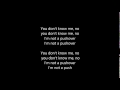 Manafest - Pushover lyrics