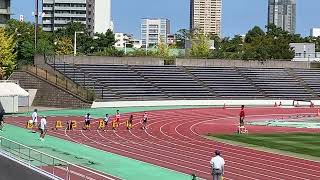 2023秋季新潟市民体育祭　小学4年100m水倉優翔・飯田大輔RizeAC