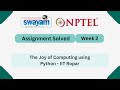The Joy of Computing using Python Week 2 | NPTEL ANSWERS 2026 #nptel2026 #myswayam #nptel #nptelexam