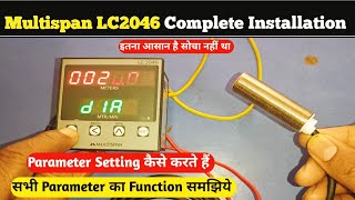 Multispan Length Counter Meter Installation| Multispan LC2046 Programming| Multispan LC2046 Setting