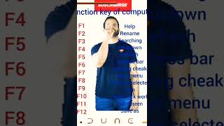 Function key of Computer  | use of function key F1 to F12#keyboard #shortcutkeys#shorts #shortvideo