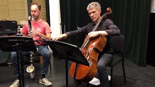 Calefax \u0026 Matthew Barley (In the Rehearsal Room) - Walton, Cello Concerto