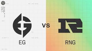 EG vs. RNG | 2022 MSI Knockout Stage Day 1 | Evil Geniuses vs. Royal Never Give Up | Game 2