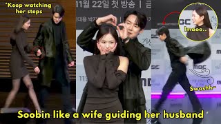 Yoo Yeon Seok keep holding Soo Bin’s hand as they walked up to the stage🥰 Why are you like this😂