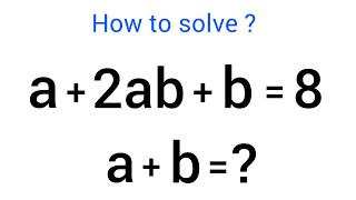 A Nice Math Olympiad Algebra Problem!