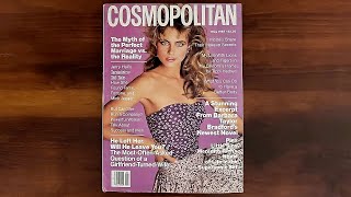 Cosmopolitan May 1985 Kim Alexis, Eva Voorhis, Jill Goodacre | ASMR Magazine Flip through