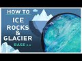 How to make the most STUNNING GLACIER and ICE ROCKS for miniature bases AND terrain – STEP BY STEP