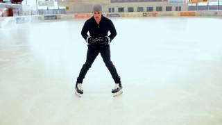 Hockey Skating Stride Introduction Drill: Two Leg C-Cuts