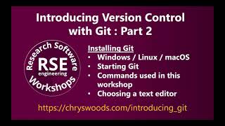 Introducing Version Control with Git : Part 2