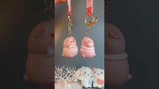 Aite is the one who can wear this keychain with you. Couple gift, keychain, pendant