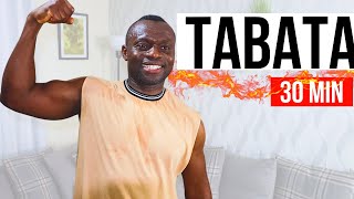 30 Minute Full Body Tabata Workout [Strength+HIIT & Cardio+No Equipment]