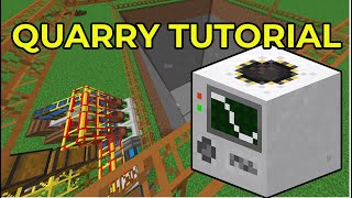 Minecraft Buildcraft - How Set up Quarry Tutorial