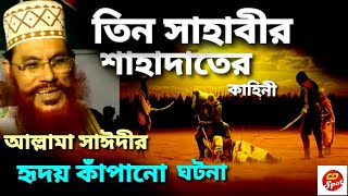 তিন সাহাবীর শাহাদাতের কাহিনী । হৃদয় কাঁপানো ওয়াজ আল্লামা সাঈদী। Tin Sahabir Shahadater Kahini।Waz।