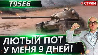 Т95Е6 - осталось 9 дней, чтобы взять Потные 3 отметки!🔥 Вовакрасава