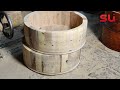 very cool fantastic process of making wooden hot pot like japanese