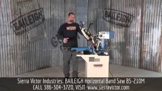 Sierra Victor Machinery: BAILEIGH Horizontal Band Saw BS-210M