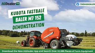 Kubota Fastbale Baler M7 152 Product Demonstration by Travis Grubb at COFS - AGDealerTV