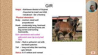 CLASS 45 IMPORTANT CATTLE BREEDS OF INDIA  (AGB 9) BY DR N B SHRIDHAR