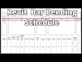 Bar Bending Schedule || How to create with bending details in Revit