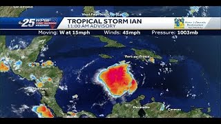 Tropical Storm Ian continues to strengthen in the Caribbean while Florida remains in its path