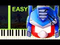 ANGRY BIRDS TRANSFORMERS THEME - EASY Piano Tutorial