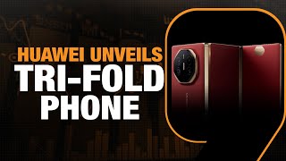 Huawei's $2,800 Tri-Fold Phone Launches | China's Huawei Challenges Apple | News9