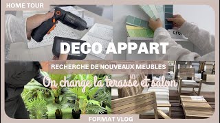 Ep1 TRAVAUX MAISON | On change la décoration du salon, cuisine et terrasse | Appartement tour