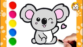 Koala Bear Drawing Easy | How to Draw a Koala BearStep by Step For Kids | Easy Animal Drawings