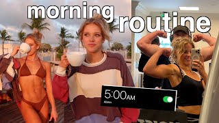 my 5:00am morning routine on vacation *gym girl*