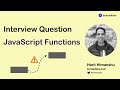 Interview Question - JavaScript Arrow Functions