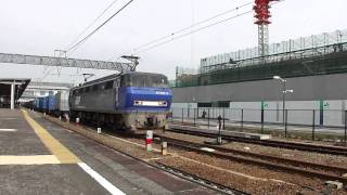 951レ JR貨物 EF200-2号機 吹田機関区所属 牽引高速貨物列車 東海道本線 清水駅発車 VVVFインバータ制御 日立 GTO-VVVF