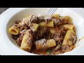 Pasta alla Genovese - Rigatoni with Genovese-Style Meat Sauce