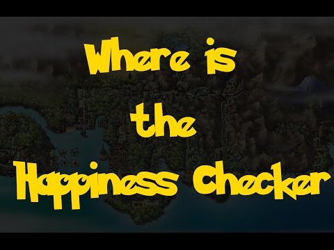 Where Is: The Happiness Checker (Pokemon Heart Gold/Soul Silver) Where Is: The Happiness Checker (Pokemon Heart Gold/Soul Silver)