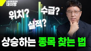 상승이 예상되는 종목 찾는 법, 이 '세가지' 를 반드시 기억하세요