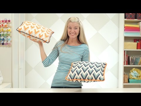 How to make a pillow or cushion with Piping attached How to make a pillow or cushion with Piping attached