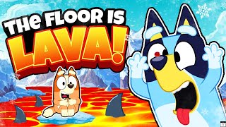 THE FLOOR IS LAVA - BLUEY BRAIN BREAKS FOR KIDS - FREEZE DANCE - JUST DANCE -  CHASE - DANNY GO!