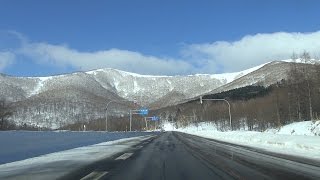 北海道 帯広市内〜芽室町〜清水町〜新得町狩勝峠 車載動画 2017/01/08