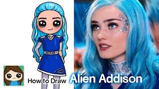 How to Draw Addison as an Alien | Disney Zombies